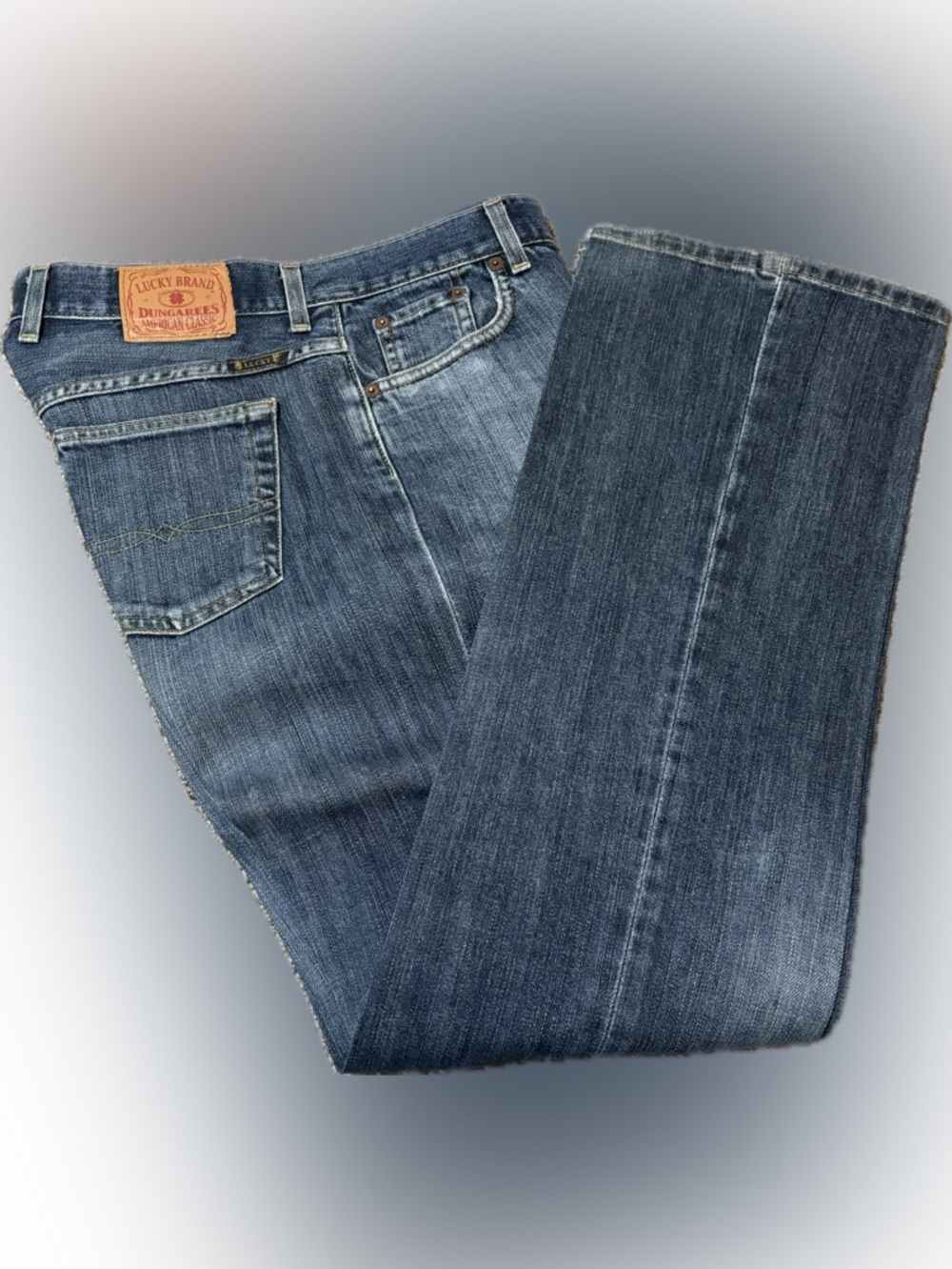 E138 Lucky Brand Dungarees Button Fly Easy Rider Jeans, Size 6/28